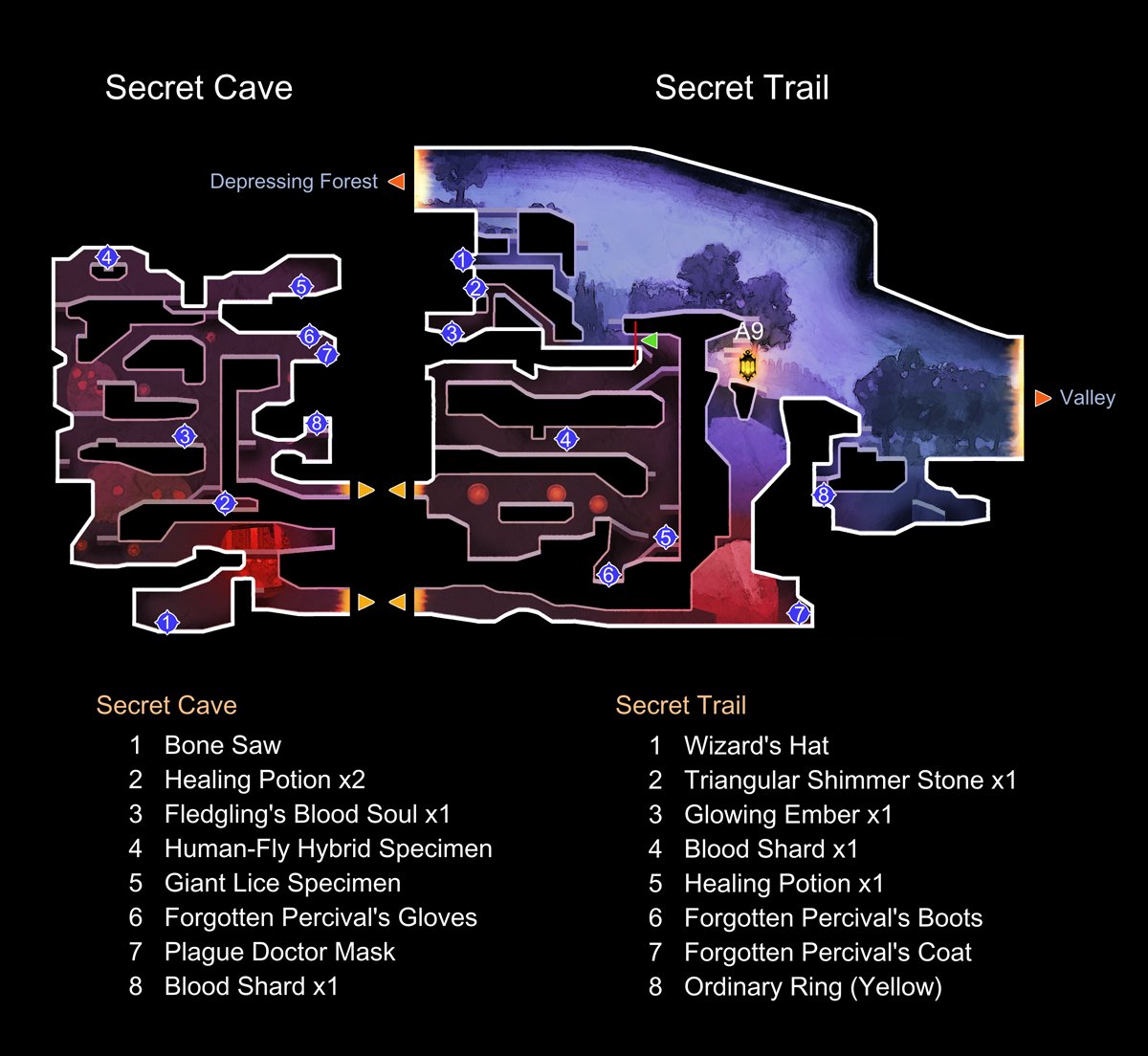 secret trail secret cave map act2 vigiltln wiki