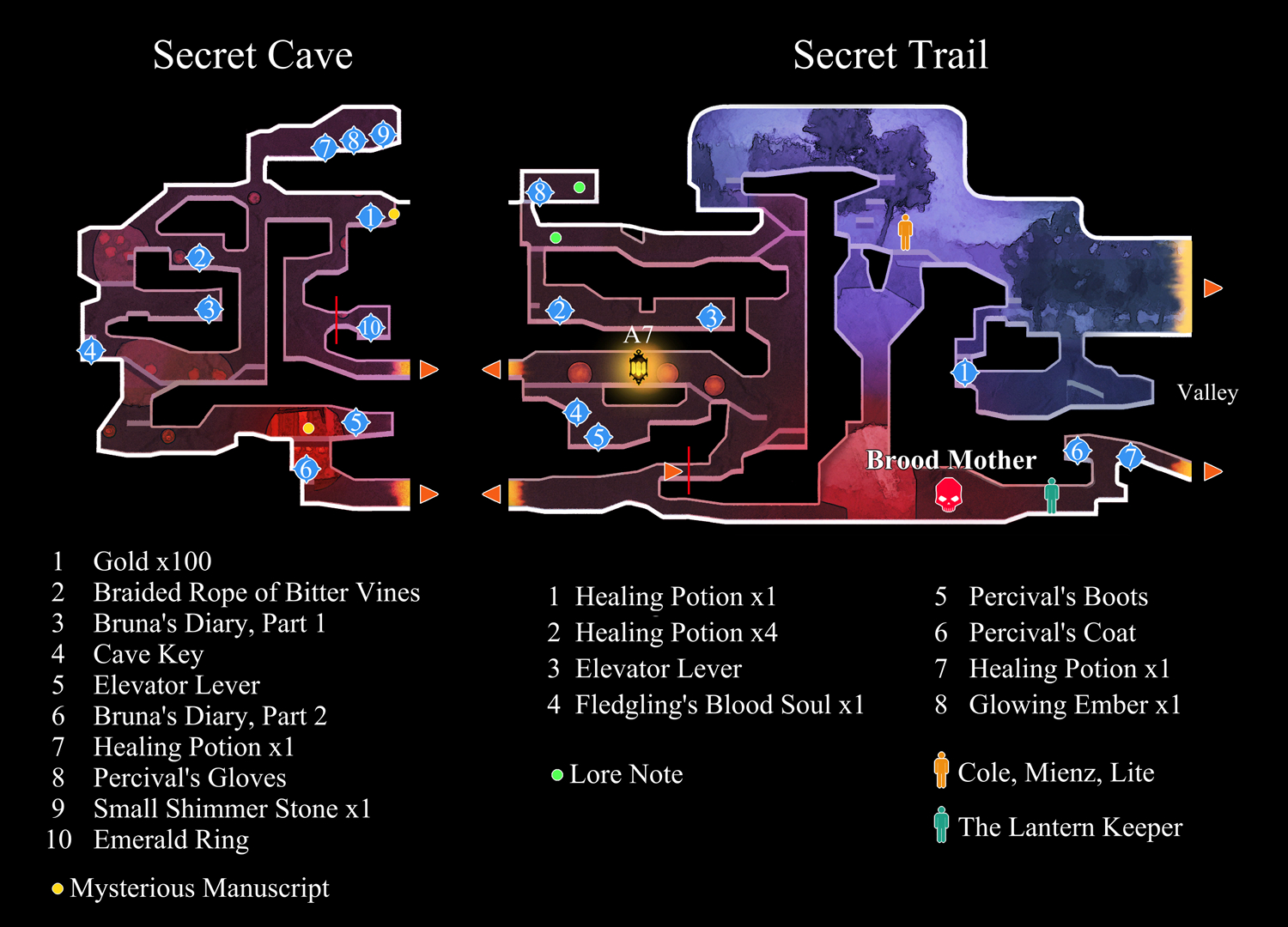 secret trail secret cave prologue map vigiltln wiki