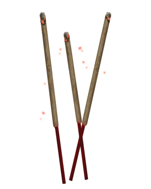 Three Pillars of Joss Sticks